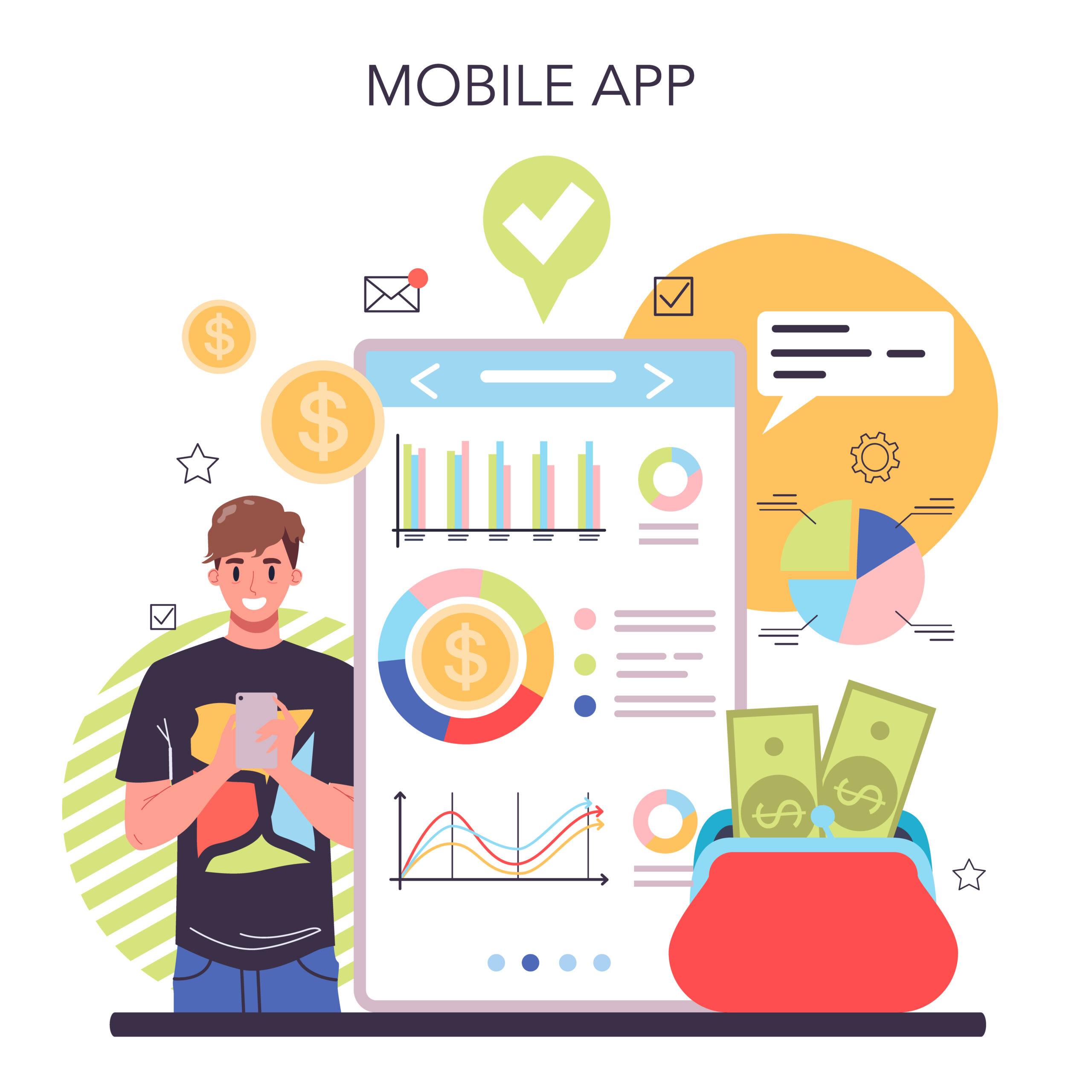 Accountant online service or platform. Professional bookkeeper.